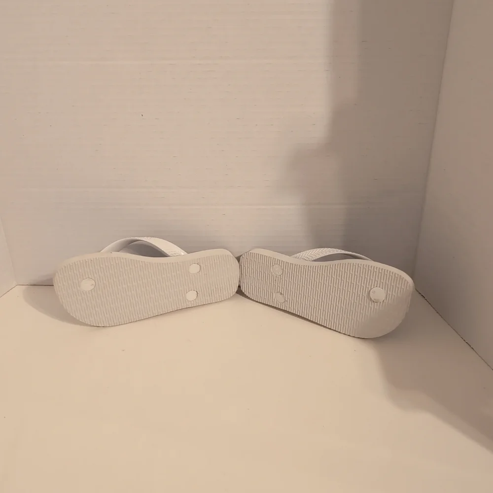 NEW Havaianas Ocean Blue and White Surf Sandals Flip Flops‎ Child 13/1 Youth